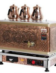 Titanium Çay Kazanı – Antik Kupfer – Akıllı Dijital Gazlı & Elektrikli