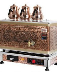 Titanium Çay Kazanı – Antik Kupfer – Akıllı Dijital Gazlı & Elektrikli