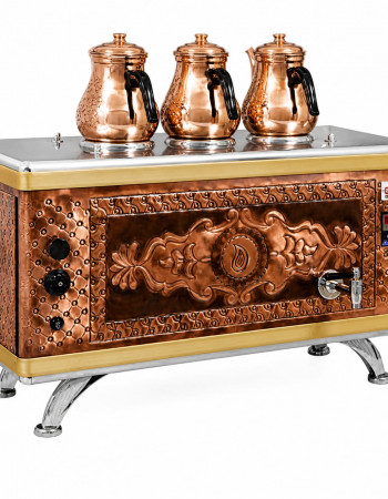 Titanium Çay Kazanı - Antik Kupfer – Kompact - Digital Gas & Elektro – 3er