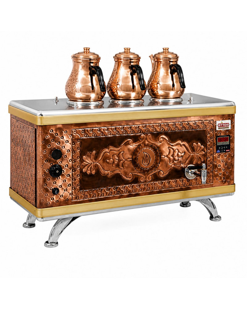Titanium Çay Kazanı - Antik Kupfer – Kompact - Digital Gas & Elektro – 3er