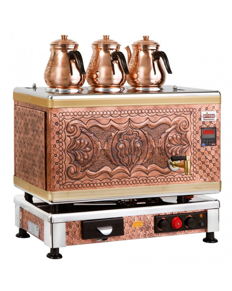 Titanium Çay Kazanı – Antik Kupfer – Digital Gas & Elektro – 3er